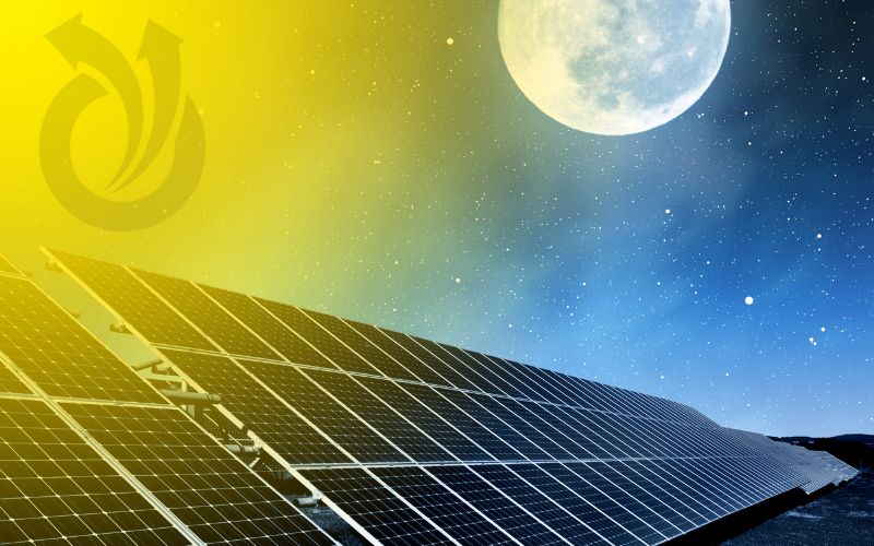 energia solar funciona à noite